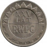 Аверс.Монета. Польша. 20 злотых 1974 год. 25 лет СЭВ (RWPG).