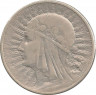 Аверс.Монета. Польша. 10 злотых 1932 год.