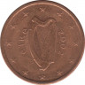 Монета. Ирландия. 2 цента 2002 год. ав.