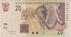 Банкнота. Южно-Африканская республика (ЮАР). 20 рандов 2005 год. Тип 129а.