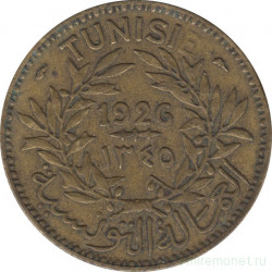 Монета. Тунис. 2 франка 1926 год.
