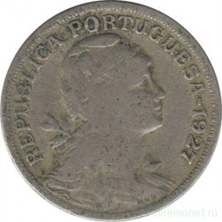 Монета. Португалия. 50 сентаво 1927 год.