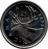 Монета. Канада. 25 центов 2023 год. 70 лет правления Елизаветы II.