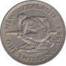 Монета. Новая Зеландия. 1 шиллинг 1964 год. ав.