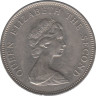 Монета. Фолклендские острова. 10 пенсов 1980 год. ав.