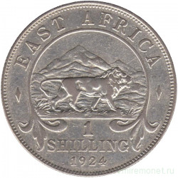 Монета. Британская Восточная Африка. 1 шиллинг 1924 год.