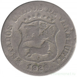 Монета. Венесуэла. 5 сентимо 1929 год.