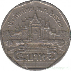Монета. Тайланд. 5 бат 2001 (2544) год.