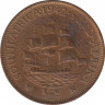 Монета. Южно-Африканская республика (ЮАР). 1/2 пенни 1942 год. ав.