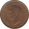 Монета. Южно-Африканская республика (ЮАР). 1/2 пенни 1942 год. рев.