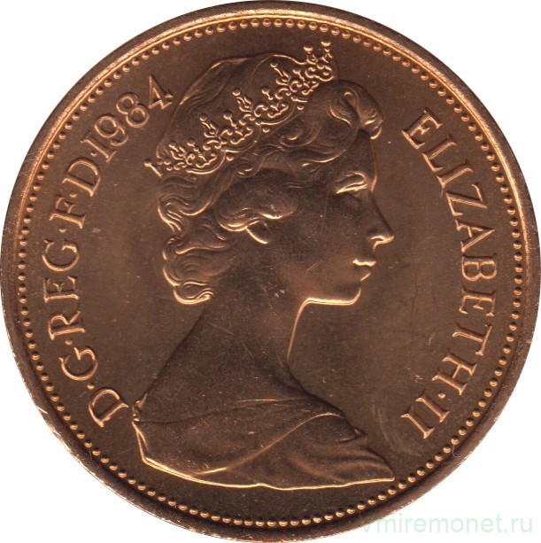 Два пенса. Penny 1982. 2 Пенса. Монета два пенса