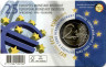 Монета. Бельгия. 2 евро 2019 год. 25 лет Европейскому валютному институту. Коинкарта Belgie.