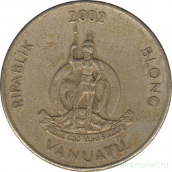 Монета. Вануату. 100 вату 2002 год.