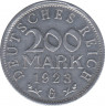Монета. Германия. 200 марок 1923 год. Монетный двор - Карлсруэ (G). ав.