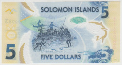 Банкнота. Соломоновы острова. 5 долларов 2019 год.