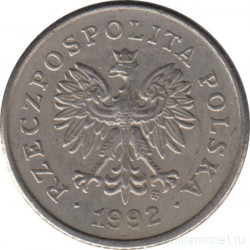 Монета. Польша. 50 грошей 1992 год.