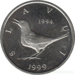 Монета. Хорватия. 1 куна 1999 год.