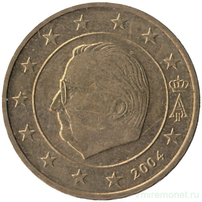 Монета. Бельгия. 10 центов 2004 год. 