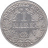Монета. Германия. Германская империя. 1 марка 1875 год. Монетный двор - Берлин (А). ав.