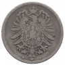 Монета. Германская империя. 1 марка 1875 год. (А).