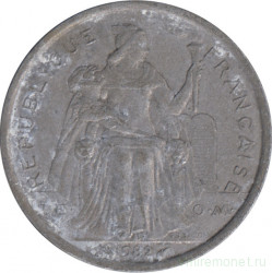 Монета. Новая Каледония. 2 франка 1982 год.