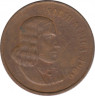 Монета. Южно-Африканская республика. 2 цента 1969 год. Аверс - "SOUTH AFRICA". ав.
