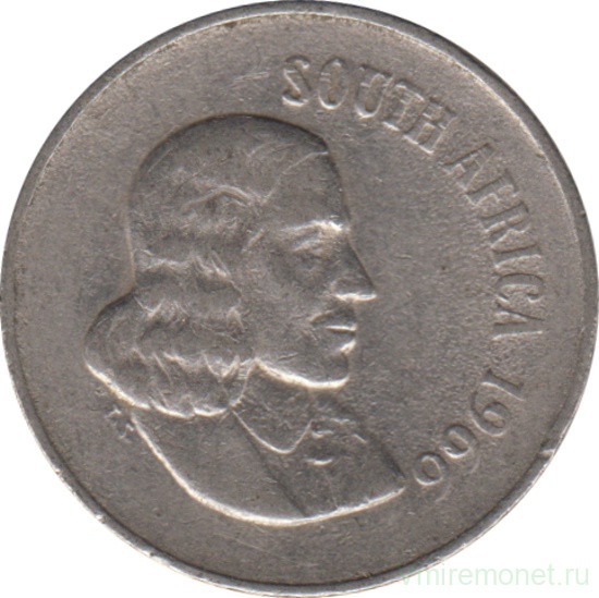 Монета. Южно-Африканская республика (ЮАР). 10 центов 1966 год. Аверс - "SOUTH AFRICA".