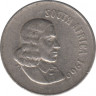 Монета. Южно-Африканская республика (ЮАР). 10 центов 1966 год. Аверс - "SOUTH AFRICA". ав.