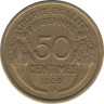 Монета. Франция. 50 сантимов 1939 год. (B). ав.