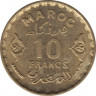 Монета. Монако. 10 франков 1952 год. ав.