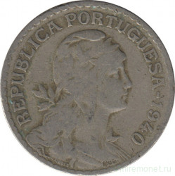 Монета. Португалия. 1 эскудо 1940 год.