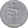 Монета. Французская Полинезия. 5 франков 1965 год. ав.