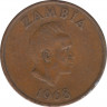 Монета. Замбия. 2 нгве 1968 год. ав.