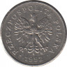 Монета. Польша. 10 грошей 1992 год. ав.