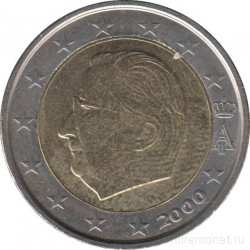 Монета. Бельгия. 2 евро 2000 год.