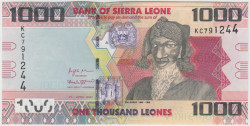 Банкнота. Сьерра-Леоне. 1000 леоне 2021 год. Тип 30.