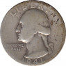 Монета. США. 25 центов 1941 год. Монетный двор D. ав.