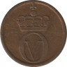  Монета. Норвегия. 2 эре 1970 год. рев.