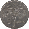 Монета. Сейшельские острова. 5 рупий 2007 год. рев.