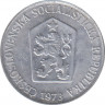  Монета. Чехословакия. 5 геллеров 1973 год. ав.