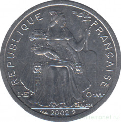 Монета. Новая Каледония. 1 франк 2002 год.
