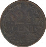 Монета. Кюрасао (Нидерландские Антилы). 2,5 цента 1948 год. рев.