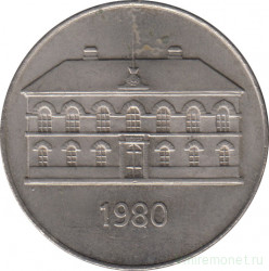 Монета. Исландия. 50 крон 1980 год.