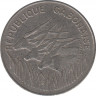Монета. Центральноафриканский экономический и валютный союз (ВЕАС). 100 франков 1985 год. рев.