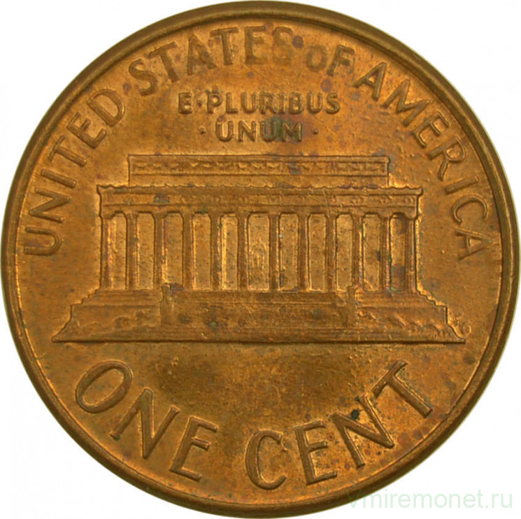 Монета. США. 1 цент 1988 год.
