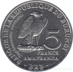 Монета. Бурунди. Набор 6 штук. 5 франков 2014 год.  Птицы Африки.