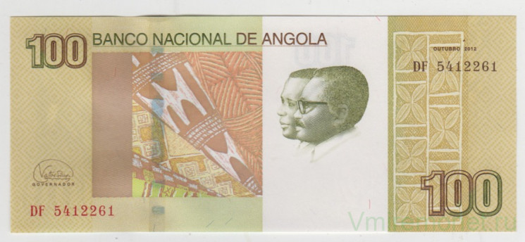 Банкнота. Ангола. 100 кванз 2012 год.