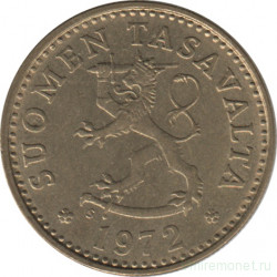 Монета. Финляндия. 10 пенни 1972 год.