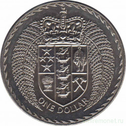 Монета. Новая Зеландия. 1 доллар 1979 год.