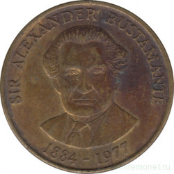 Монета. Ямайка. 1 доллар 1993 год. Старый тип.